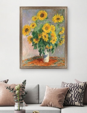 Cuadro decorativo Monet – Girasoles de Portfolio Arts Group técnica mixta Cuadros Jr