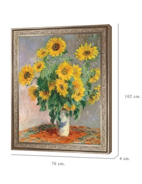 Cuadro decorativo Monet – Girasoles de Portfolio Arts Group técnica mixta Cuadros Jr