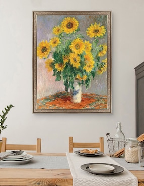 Cuadro decorativo Monet – Girasoles de Portfolio Arts Group técnica mixta Cuadros Jr
