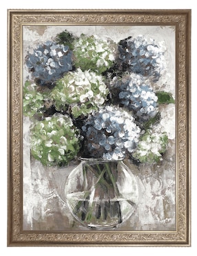Cuadro decorativo Estudio de hortensias azules de Sandy Doonan técnica mixta Cuadros Jr