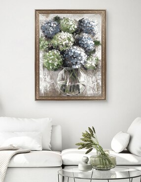 Cuadro decorativo Estudio de hortensias azules de Sandy Doonan técnica mixta Cuadros Jr