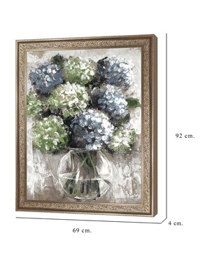 Cuadro decorativo Estudio de hortensias azules de Sandy Doonan técnica mixta Cuadros Jr
