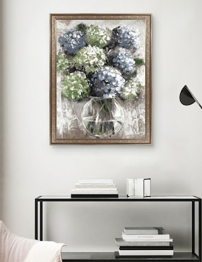 Cuadro decorativo Estudio de hortensias azules de Sandy Doonan técnica mixta Cuadros Jr