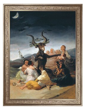 Cuadro decorativo Arte del aquelarre de Franciso de Goya técnica mixta Cuadros Jr