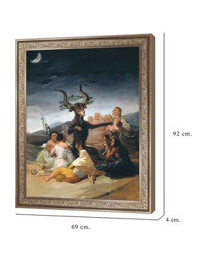 Cuadro decorativo Arte del aquelarre de Franciso de Goya técnica mixta Cuadros Jr