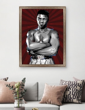 Cuadro decorativo El mejor boxeador de todos los tiempos de Nikita Abakumov técnica mixta Cuadros Jr