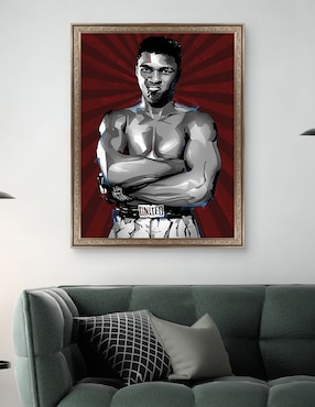Cuadro decorativo El mejor boxeador de todos los tiempos de Nikita Abakumov técnica mixta Cuadros Jr