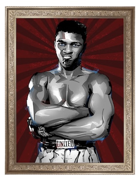 Cuadro decorativo El mejor boxeador de todos los tiempos de Nikita Abakumov técnica mixta Cuadros Jr