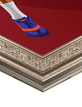 Cuadro decorativo Clavada de baloncesto de Nikita Abakumov técnica mixta Cuadros Jr