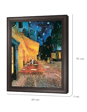 Cuadro decorativo Van Gogh – Terraza de café de noche de Portfolio Arts Group técnica mixta Cuadros Jr