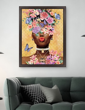 Cuadro decorativo Beso de dama mariposa de Willow Brook Fine Art técnica mixta Cuadros Jr