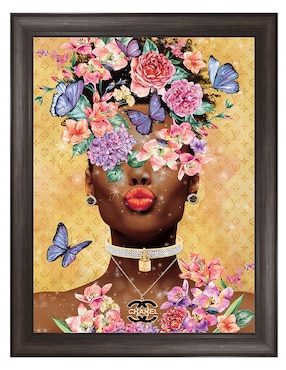 Cuadro decorativo Beso de dama mariposa de Willow Brook Fine Art técnica mixta Cuadros Jr