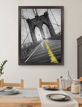 Cuadro decorativo Puente de Brooklyn – pop de Moises Levy técnica mixta Cuadros Jr