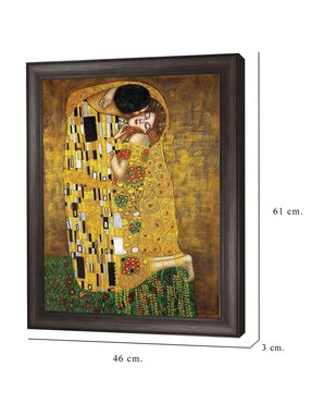 Cuadro decorativo Beso eterno de Gustav Klimt técnica mixta Cuadros Jr
