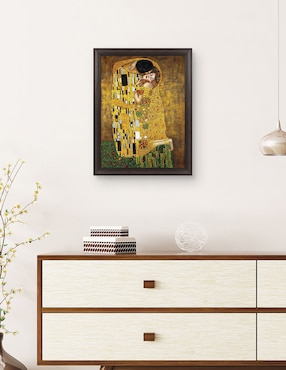 Cuadro decorativo Beso eterno de Gustav Klimt técnica mixta Cuadros Jr