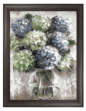 Cuadro decorativo Estudio de hortensias azules de Sandy Doonan técnica mixta Cuadros Jr