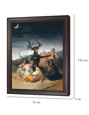 Cuadro decorativo Arte del aquelarre de Franciso de Goya técnica mixta Cuadros Jr