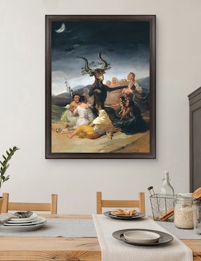 Cuadro decorativo Arte del aquelarre de Franciso de Goya técnica mixta Cuadros Jr