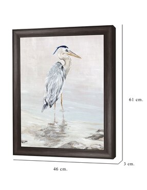 Cuadro decorativo Belleza de la garza II de Eva Watts técnica mixta Cuadros Jr