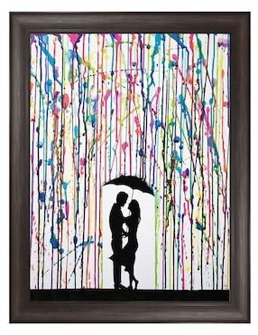 Cuadro decorativo enmarcado- precipicio de marc allante técnica mixta Cuadros Jr