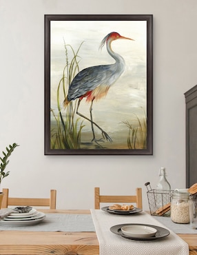 Cuadro decorativo Garza gris de Aimee Wilson técnica mixta Cuadros Jr