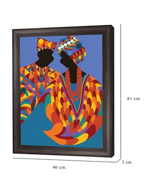 Cuadro decorativo Mawu-Lisa deidad dual de la creación de Synthia Saint James técnica mixta Cuadros Jr