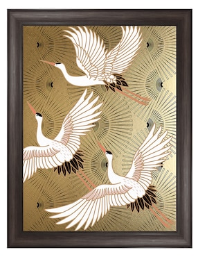 Cuadro decorativo Grulla joya japonesa de Nikki Chu técnica mixta Cuadros Jr
