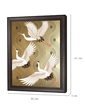 Cuadro decorativo Grulla joya japonesa de Nikki Chu técnica mixta Cuadros Jr