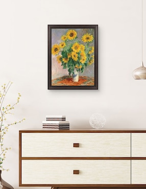 Cuadro decorativo Monet – girasoles de Portfolio Arts Group técnica mixta Cuadros Jr