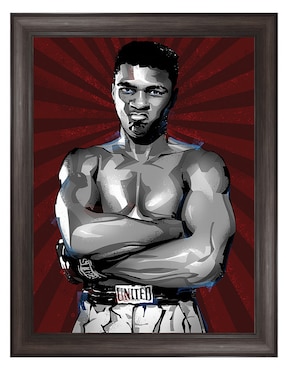 Cuadro decorativo enmarcado- el mejor boxeador de todos los tiempos de nikita abakumov técnica mixta Cuadros Jr