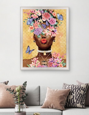 Cuadro decorativo Beso de dama mariposa de Willow Brook Fine Art técnica mixta Cuadros Jr