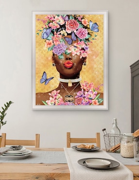 Cuadro decorativo Beso de dama mariposa de Willow Brook Fine Art técnica mixta Cuadros Jr