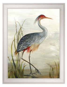 Cuadro decorativo Garza gris de Aimee Wilson técnica mixta Cuadros Jr
