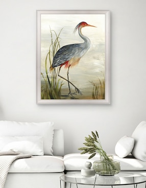 Cuadro decorativo Garza gris de Aimee Wilson técnica mixta Cuadros Jr