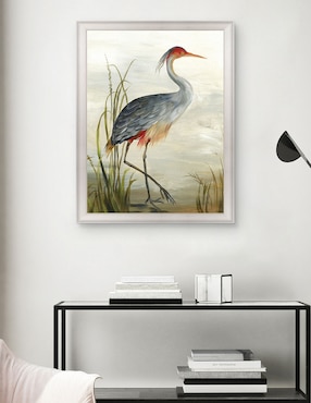 Cuadro decorativo Garza gris de Aimee Wilson técnica mixta Cuadros Jr