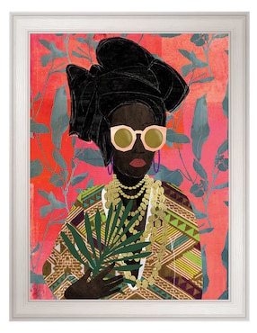 Cuadro decorativo Mujer moderna con turbante de Nikki Chu técnica mixta Cuadros Jr
