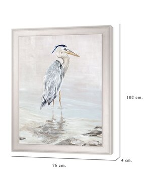 Cuadro decorativo Belleza de la garza II de Eva Watts técnica mixta Cuadros Jr