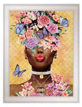 Cuadro decorativo Beso de dama mariposa de Willow Brook Fine Art técnica mixta Cuadros Jr