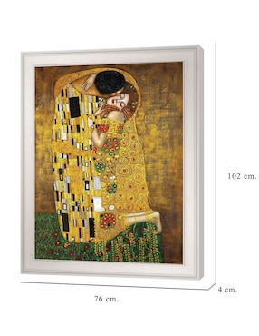 Cuadro decorativo El beso eterno de Gustav Klimt técnica mixta Cuadros Jr