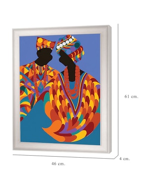 Cuadro decorativo Mawu-Lisa deidad dual de la creación de Synthia SAINT JAMES técnica mixta Cuadros Jr