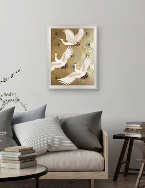 Cuadro decorativo Grulla joya japonesa de Nikki Chu técnica mixta Cuadros Jr