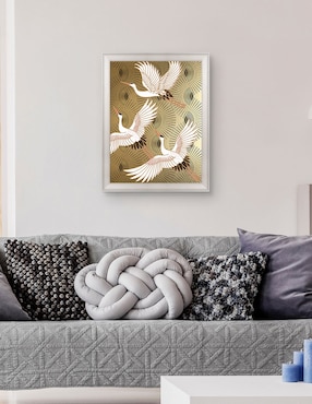 Cuadro decorativo Grulla joya japonesa de Nikki Chu técnica mixta Cuadros Jr
