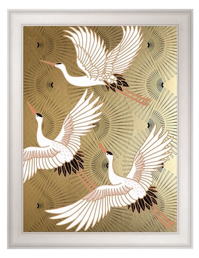 Cuadro decorativo Grulla joya japonesa de Nikki Chu técnica mixta Cuadros Jr