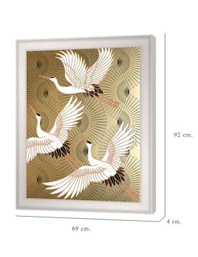Cuadro decorativo Grulla joya japonesa de Nikki Chu técnica mixta Cuadros Jr