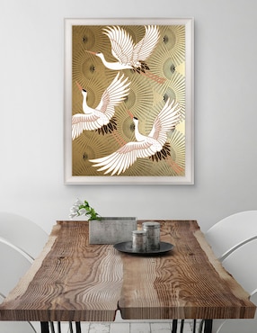 Cuadro decorativo Grulla joya japonesa de Nikki Chu técnica mixta Cuadros Jr