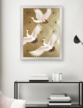 Cuadro decorativo Grulla joya japonesa de Nikki Chu técnica mixta Cuadros Jr