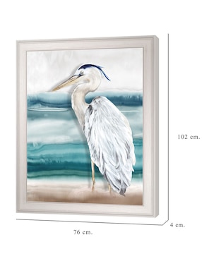 Cuadro decorativo Playa Garza II de Eva Watts técnica mixta Cuadros Jr