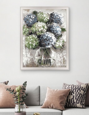 Cuadro decorativo Estudio de hortensias azules de Sandy Doonan técnica mixta Cuadros Jr