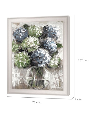 Cuadro decorativo Estudio de hortensias azules de Sandy Doonan técnica mixta Cuadros Jr