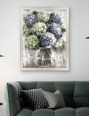 Cuadro decorativo Estudio de hortensias azules de Sandy Doonan técnica mixta Cuadros Jr